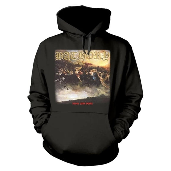 BATHORY - Blood Fire Death Hoodie - Metal Old Skull