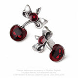 Black Cherry Earrings - Metal Old Skull