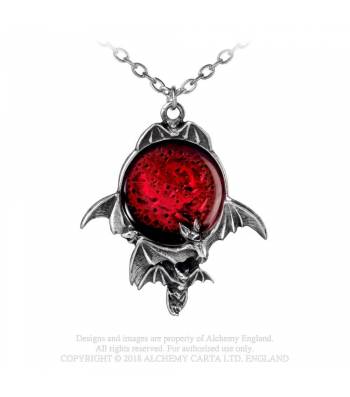 Blood Moon - Alchemy Gothic Colgante - Metal Old Skull