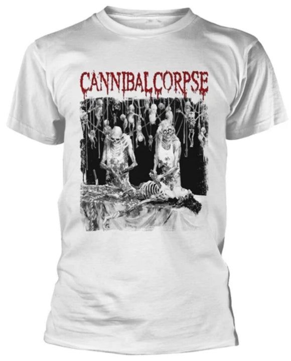 CANNIBAL CORPSE - Butchered At Birth White - Metal Old Skull