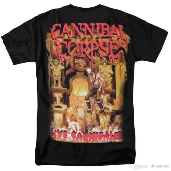 Cannibal Corpse - Live Canibalism Camiseta - Metal Old Skull
