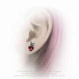 Claddagh Heart Pendientes - Metal Old Skull