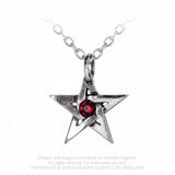Crystal Pentagram - Alchemy Gothic Colgante - Metal Old Skull