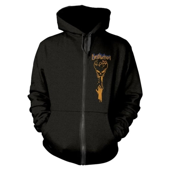 DESTRUCTION - Infernal Overkill Zip Hoodie - Metal Old Skull