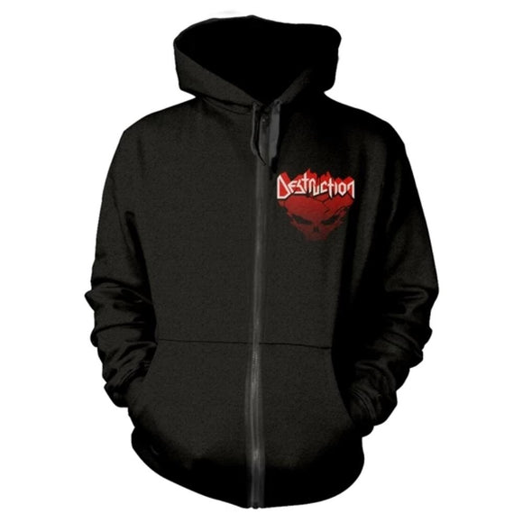 DESTRUCTION - Eternal Devastation Zip Hoodie - Metal Old Skull
