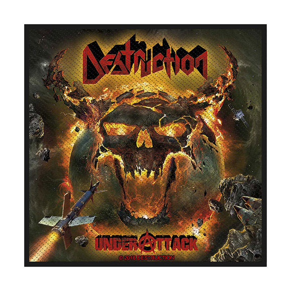 DESTRUCTION - Under Attack Parche - Metal Old Skull