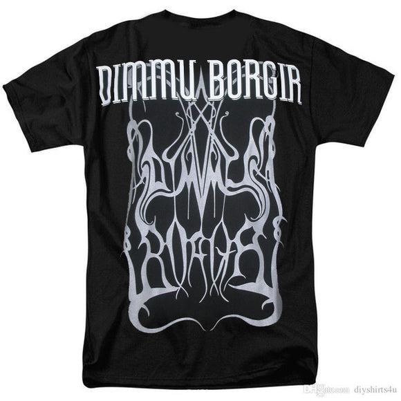 Dimmu Borgir - Grey Logo Camiseta - Metal Old Skull