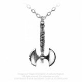 Double Axe - Alchemy Gothic Colgante - Metal Old Skull