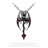 DraconKreuz -  Alchemy Gothic Colgante - Metal Old Skull