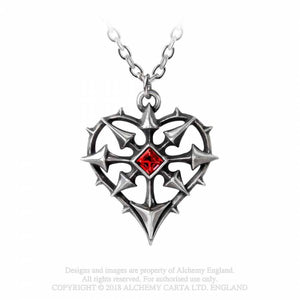 Entropassio Heart - Alchemy Gothic Colgante - Metal Old Skull