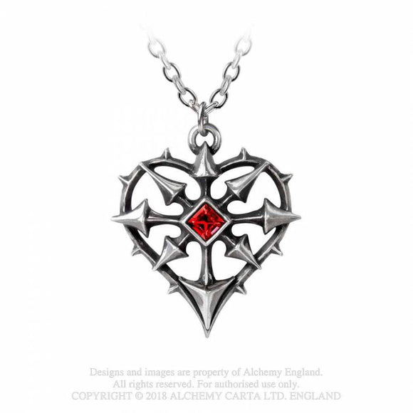 Entropassio Heart - Alchemy Gothic Colgante - Metal Old Skull