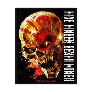 Five Finger Death Punch- Logo 2 Parche - Metal Old Skull