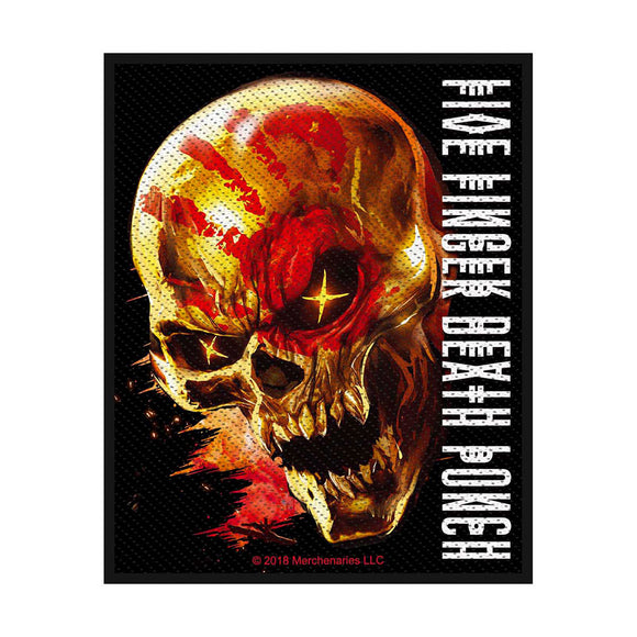 Five Finger Death Punch- Logo 2 Parche - Metal Old Skull