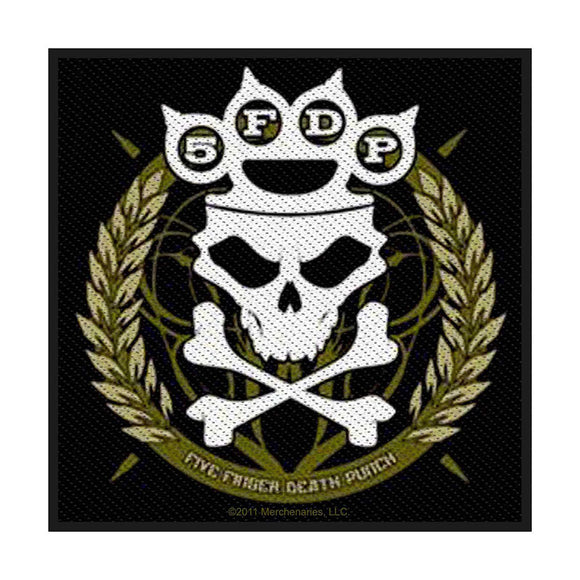 Five Finger Death Punch- Logo Parche - Metal Old Skull