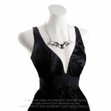 Gothic Bat Necklace Gargantilla - Metal Old Skull