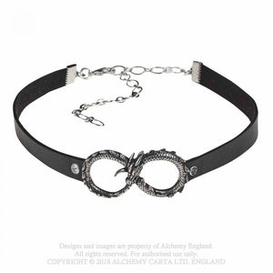 Infinitum Dragon Necklace - Gargantilla - Metal Old Skull