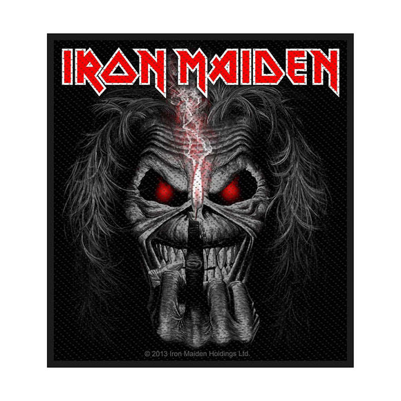IRON MAIDEN- Eddie Candle Finger Parche - Metal Old Skull