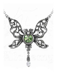 Le Phantom Baterfly Necklace - Gargantilla - Metal Old Skull