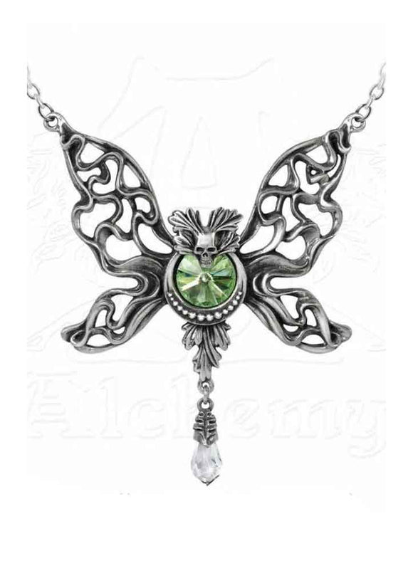 Le Phantom Baterfly Necklace - Gargantilla - Metal Old Skull