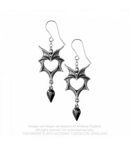 Love Bats Pendiente - Metal Old Skull