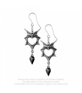 Love Bats Pendiente - Metal Old Skull