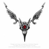 Masque Of The Black Rose Necklace - Gargantilla - Metal Old Skull