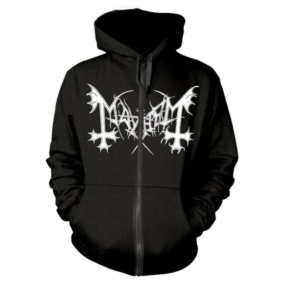 MAYHEM - De Mysteriis Dom Satanas Zip Hoodie - Metal Old Skull
