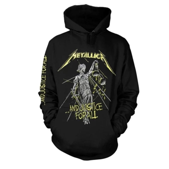 METALLICA - And Justice For All Hoodie - Metal Old Skull