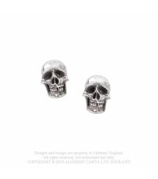 Mortuarium Stud Pendientes - Metal Old Skull