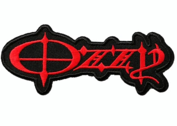 OZZY - Logo Rojo Bordado Parche - Metal Old Skull
