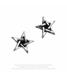 Pentagram mini Pendientes - Metal Old Skull
