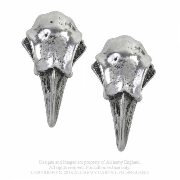 Rabeschadel Stud Pendientes - Metal Old Skull