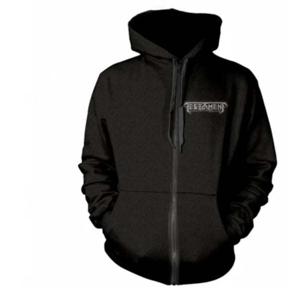 TESTAMENT - Brotherhood Zip Hoodie - Metal Old Skull