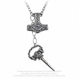 Thor Dagger - Alchemy Gothic Colgante - Metal Old Skull