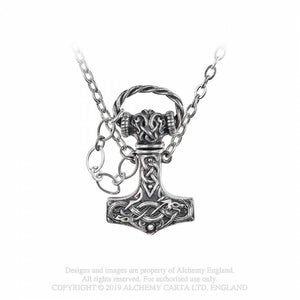 Thor Dagger - Alchemy Gothic Colgante - Metal Old Skull