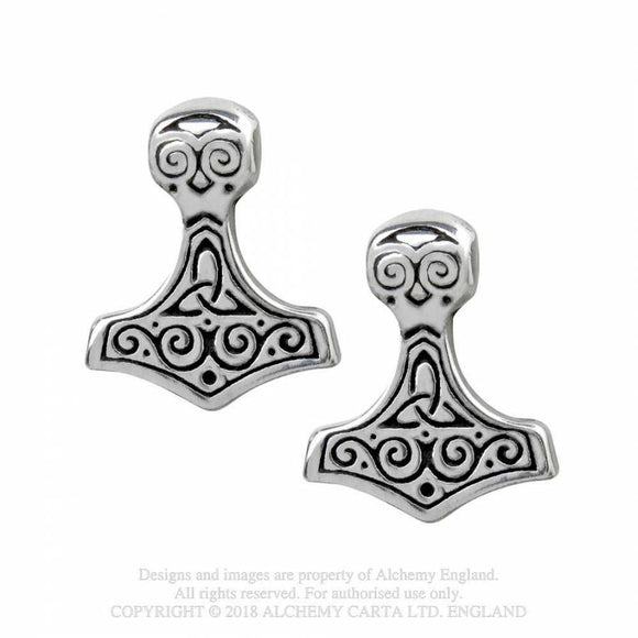 Thor Hammer Studs - Alchemy Gothic - Metal Old Skull
