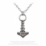 Thor's Hammer Amulet - Metal Old Skull