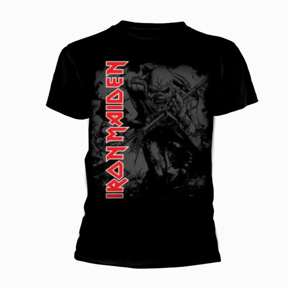 IRON MAIDEN - Eddie Red Logo - Metal Old Skull