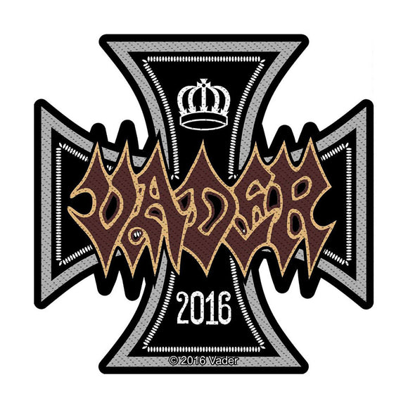 VADER - Iron Cross Logo Parche - Metal Old Skull
