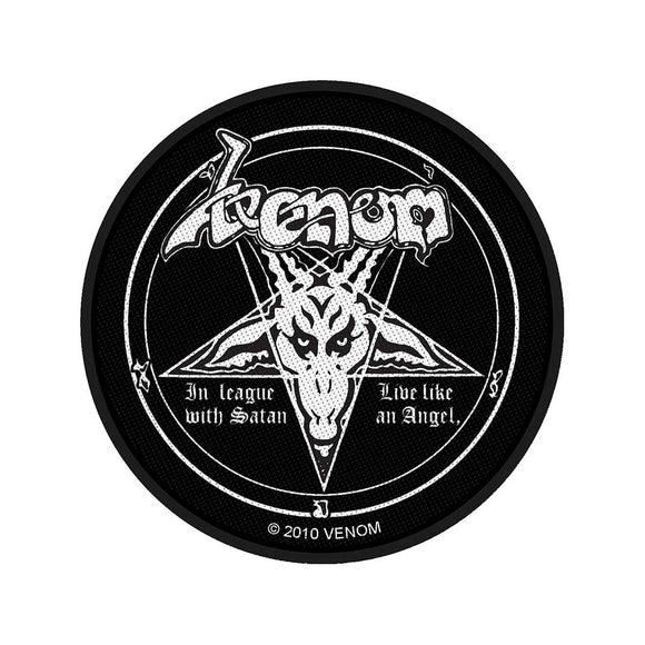 VENOM - Baphomet Pentagram Parche - Metal Old Skull