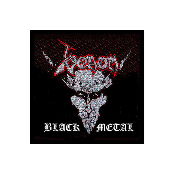 VENOM - Black Metal Parche - Metal Old Skull