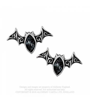 Vennese Nights Stud Pendientes - Metal Old Skull