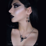 White Hart Necklace - Metal Old Skull