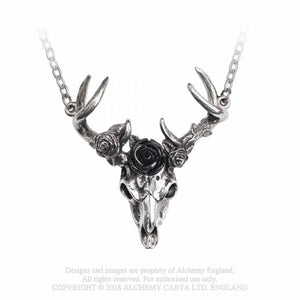 White Hart Necklace - Metal Old Skull