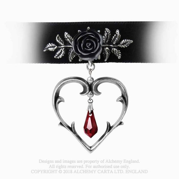 Wounded Love Necklace - Gargantilla - Metal Old Skull